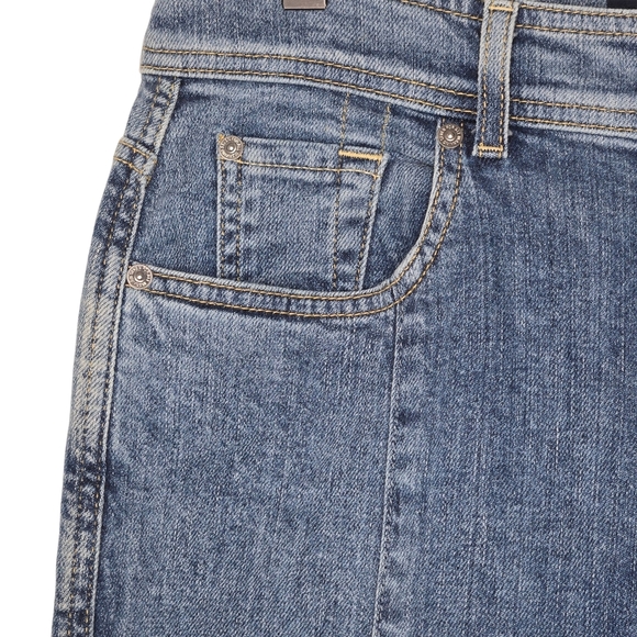 7 For All Mankind Womens High Rise Seam Front Slit Ankle Denim Jeans Size 30 - Picture 3 of 10